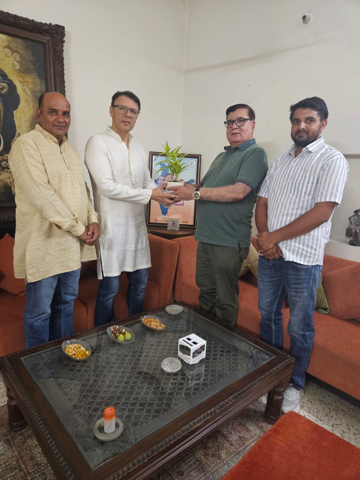 Shaping a Greener Tomorrow: Brahmvikas Foundation Meets Senior Social Worker Vikram Singh ji.